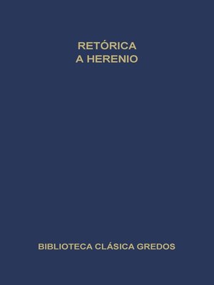 cover image of Retórica a Herenio